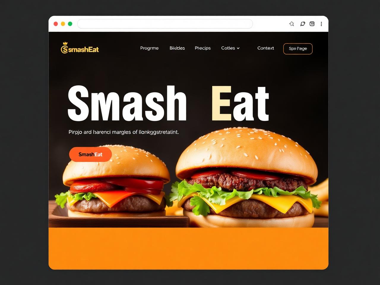 SmashEat Burgers website